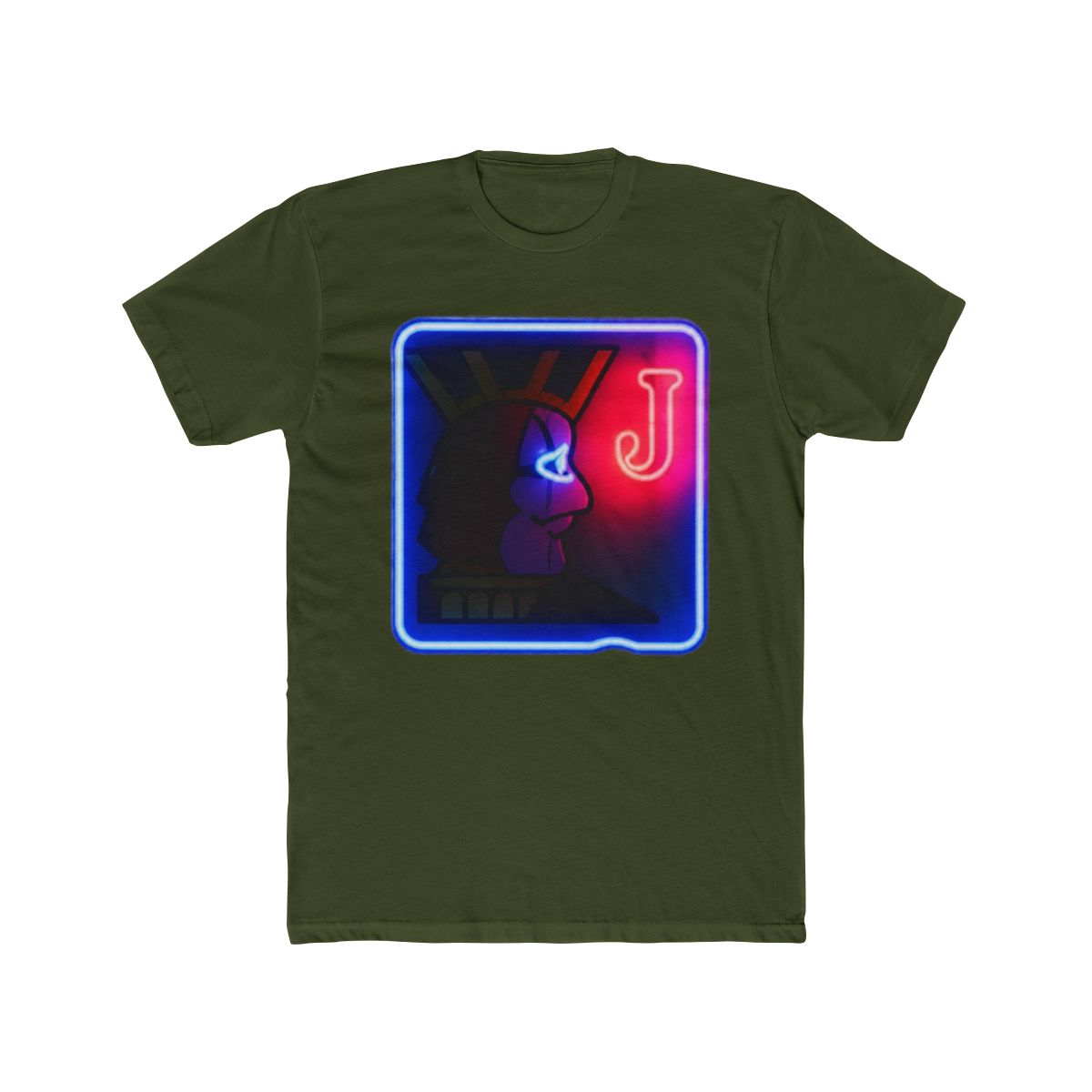 Twin Peaks One Eyed Jacks Neon Sign Print T Shirt - alternate angle 4, merchandise
