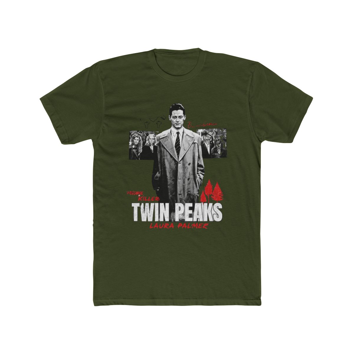 Twin Peaks Agent Cooper Mineral Wash T Shirt - alternate angle 4, merchandise